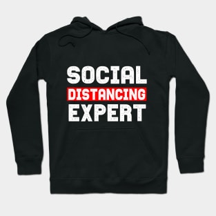 Social distancing Expert funny quote gift Hoodie